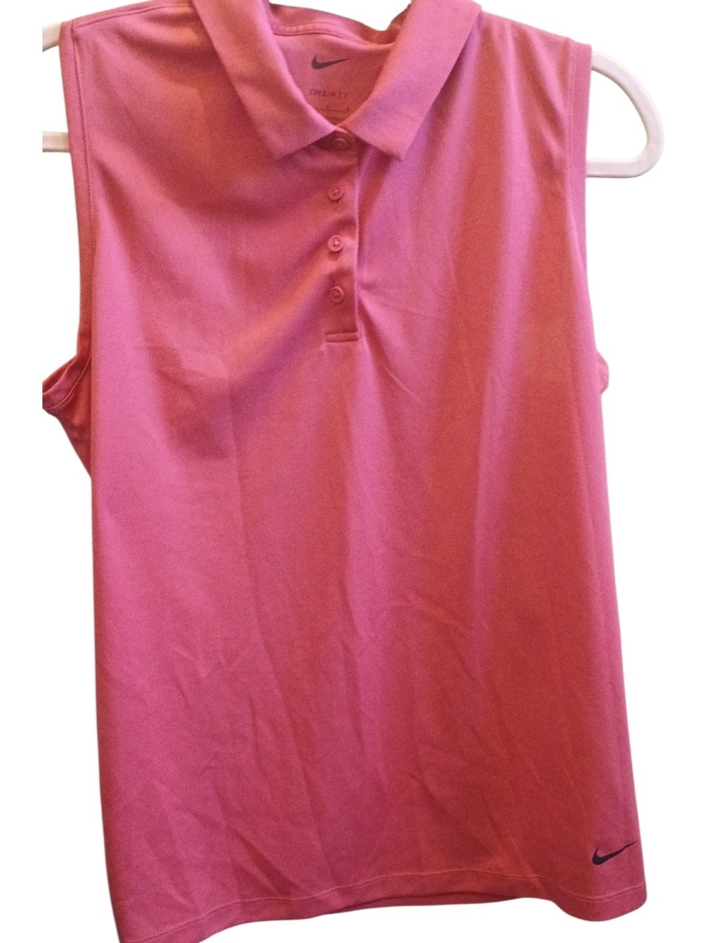 Nike Pink Sleeveless Polo Tank Top